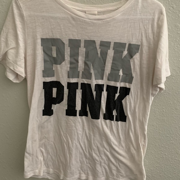 PINK Victoria's Secret Tops - PINK white tee